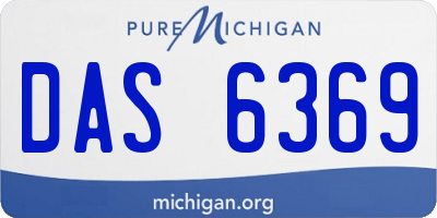 MI license plate DAS6369