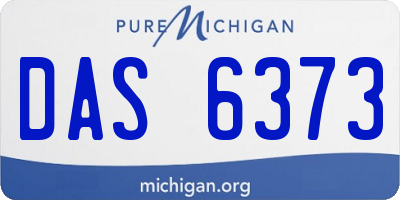 MI license plate DAS6373