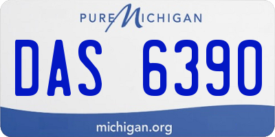 MI license plate DAS6390