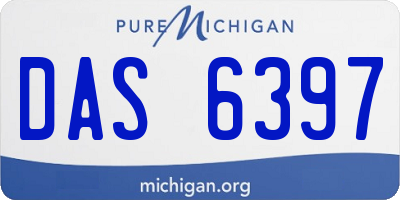 MI license plate DAS6397