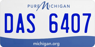 MI license plate DAS6407
