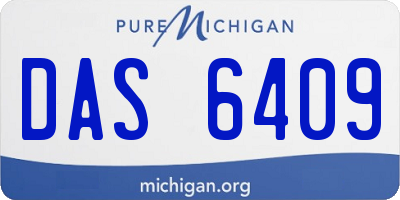 MI license plate DAS6409