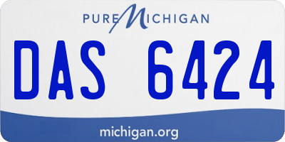 MI license plate DAS6424