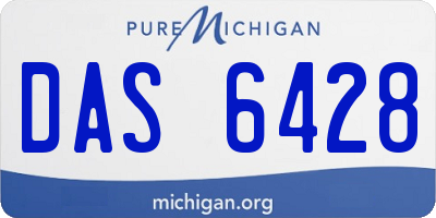 MI license plate DAS6428