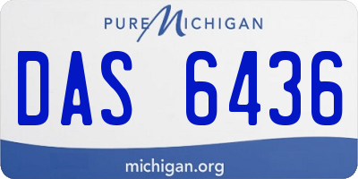 MI license plate DAS6436