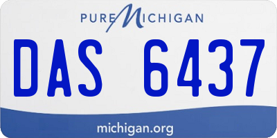 MI license plate DAS6437