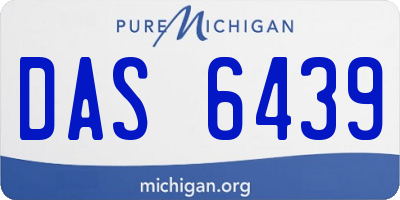 MI license plate DAS6439