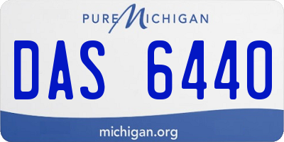 MI license plate DAS6440