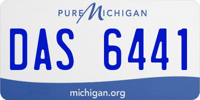 MI license plate DAS6441