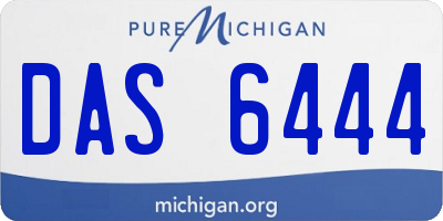 MI license plate DAS6444