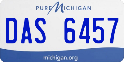 MI license plate DAS6457