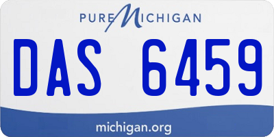 MI license plate DAS6459