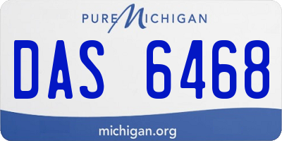 MI license plate DAS6468