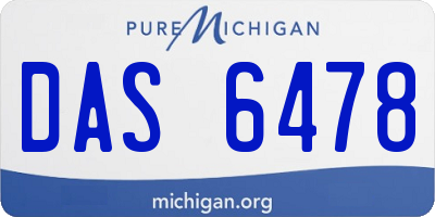 MI license plate DAS6478