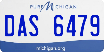 MI license plate DAS6479