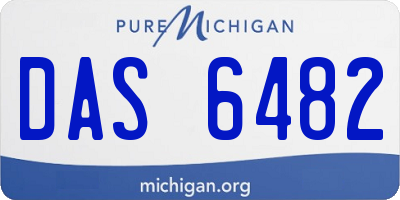MI license plate DAS6482