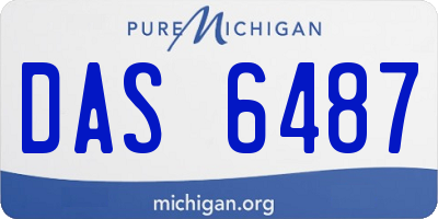 MI license plate DAS6487