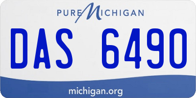 MI license plate DAS6490