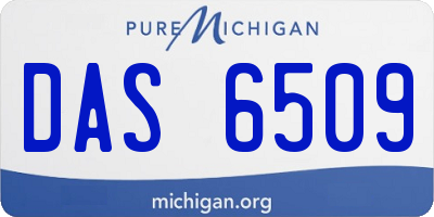 MI license plate DAS6509