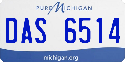 MI license plate DAS6514