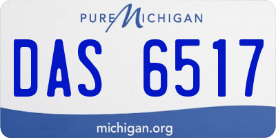 MI license plate DAS6517