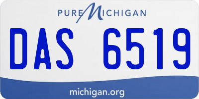 MI license plate DAS6519