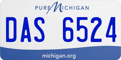 MI license plate DAS6524