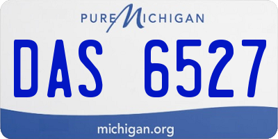 MI license plate DAS6527