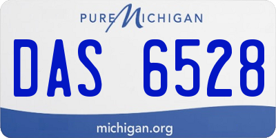MI license plate DAS6528