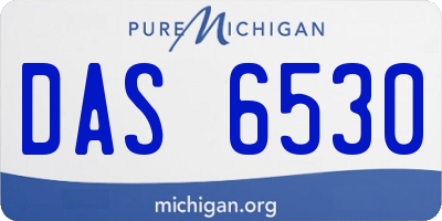 MI license plate DAS6530