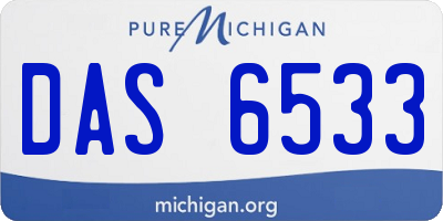 MI license plate DAS6533