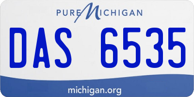 MI license plate DAS6535