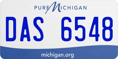 MI license plate DAS6548