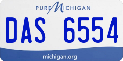MI license plate DAS6554