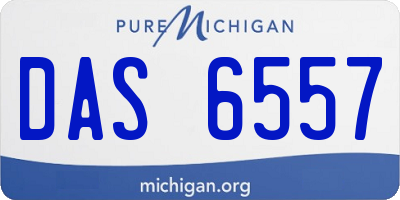 MI license plate DAS6557