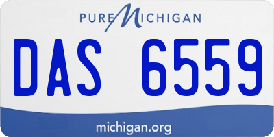 MI license plate DAS6559