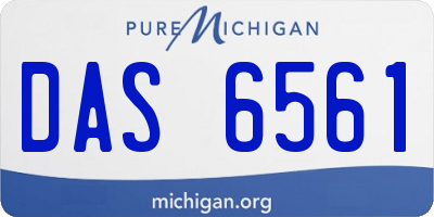 MI license plate DAS6561
