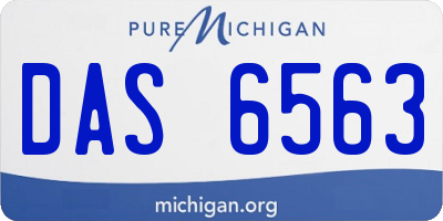 MI license plate DAS6563