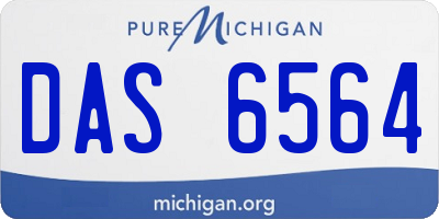 MI license plate DAS6564