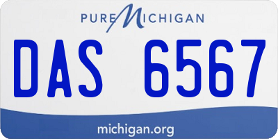 MI license plate DAS6567