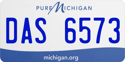 MI license plate DAS6573