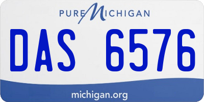 MI license plate DAS6576