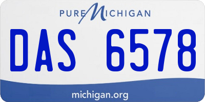 MI license plate DAS6578