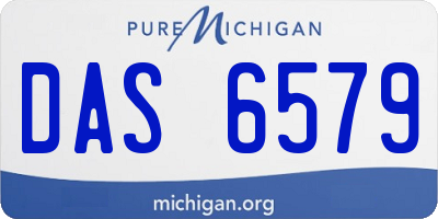 MI license plate DAS6579