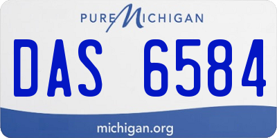 MI license plate DAS6584