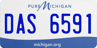 MI license plate DAS6591