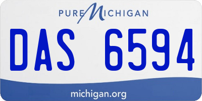 MI license plate DAS6594