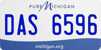 MI license plate DAS6596