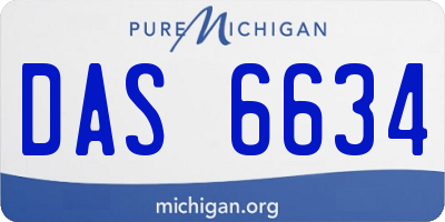 MI license plate DAS6634