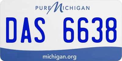 MI license plate DAS6638